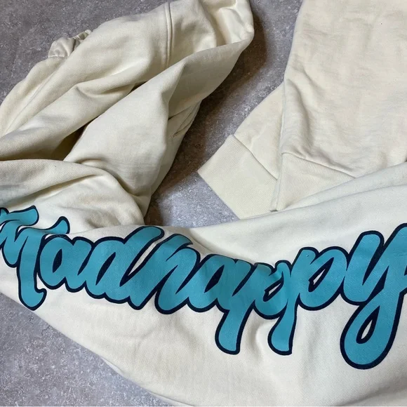 Madhappy Off White Turquoise Campus Crewneck Sweatpant set size medium & large - Picture 7 of 15